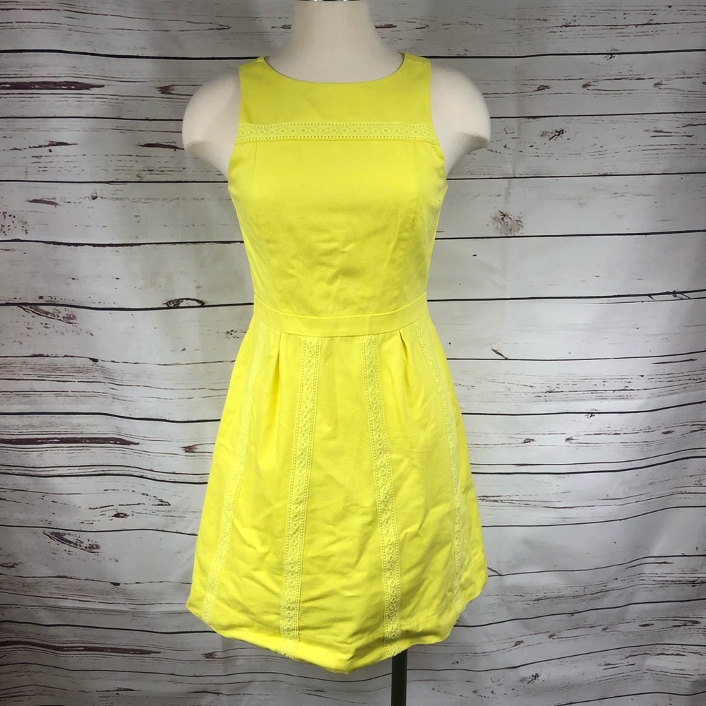 J.Crew Yellow Skater Dress